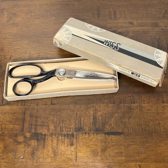 Wiss Office Vintage J Wiss Pinking Shears Model C Sewing Scissors